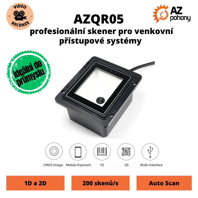 AZQR04  ultra výkonný 2D skener s infračerveným senzorem (4)